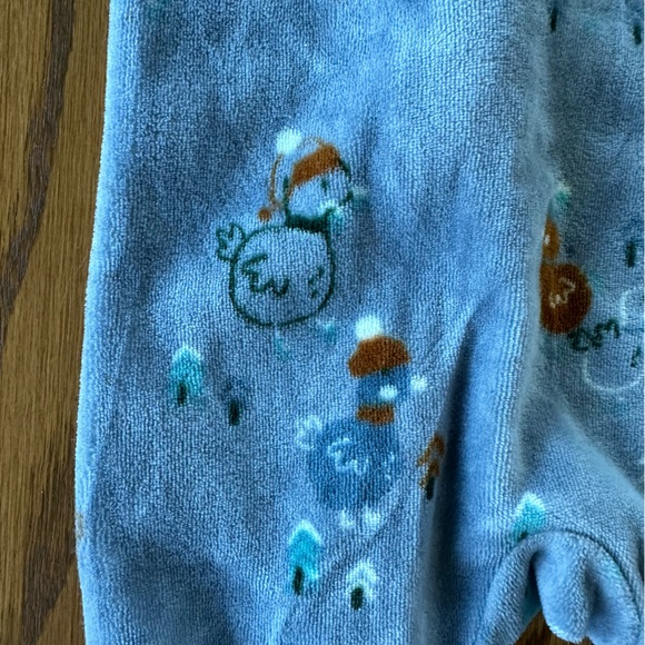 Souris Mini Grey Fleece Pajamas in Duck Print, size 6-9 months - Picture 7 of 11